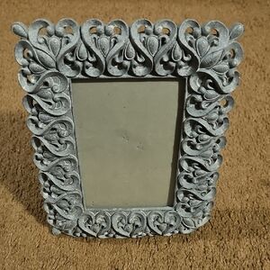 Azzure Home Ornate Baroque Style Gray Photo Frame